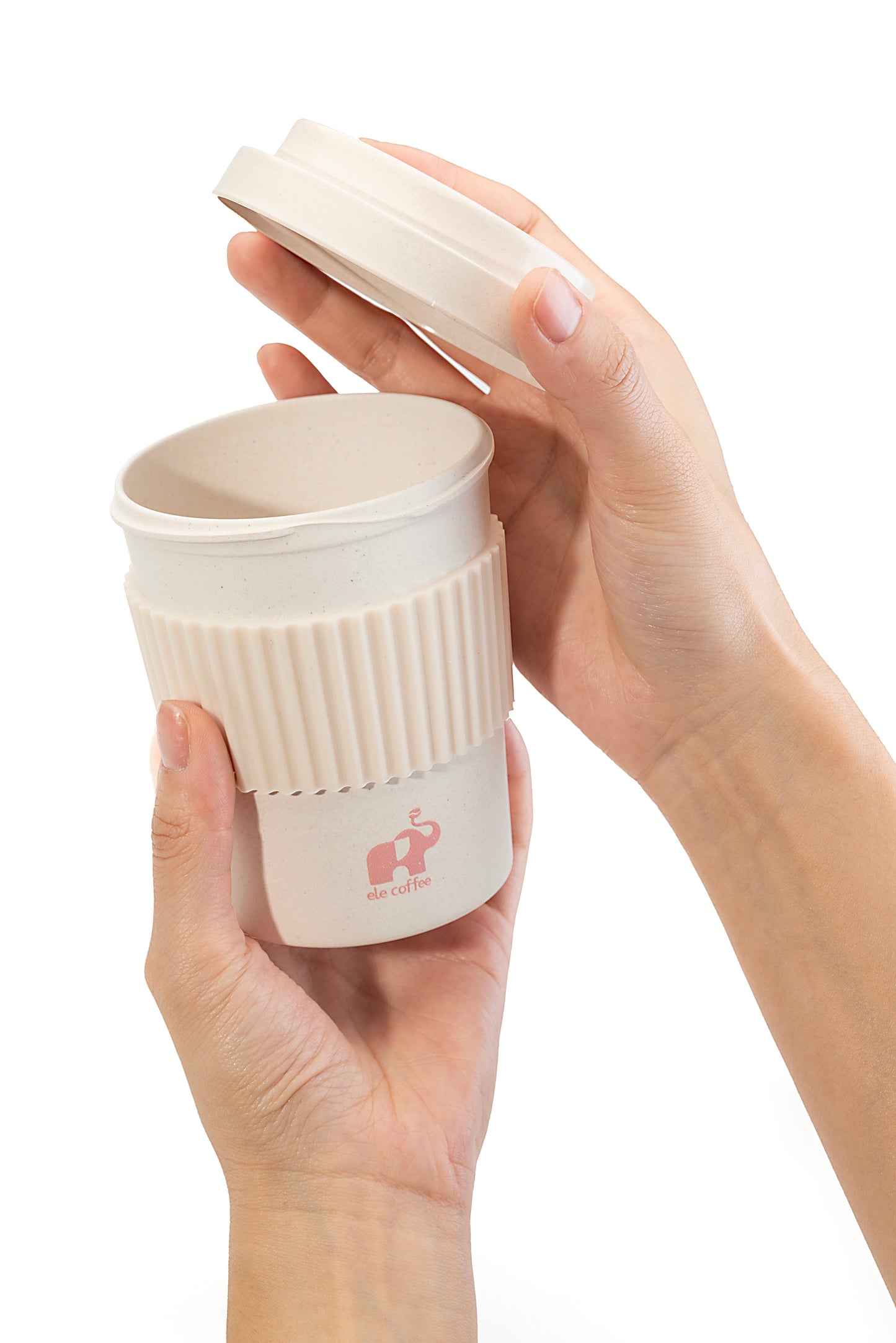 ELE Glass Tumbler with Lid & Straw