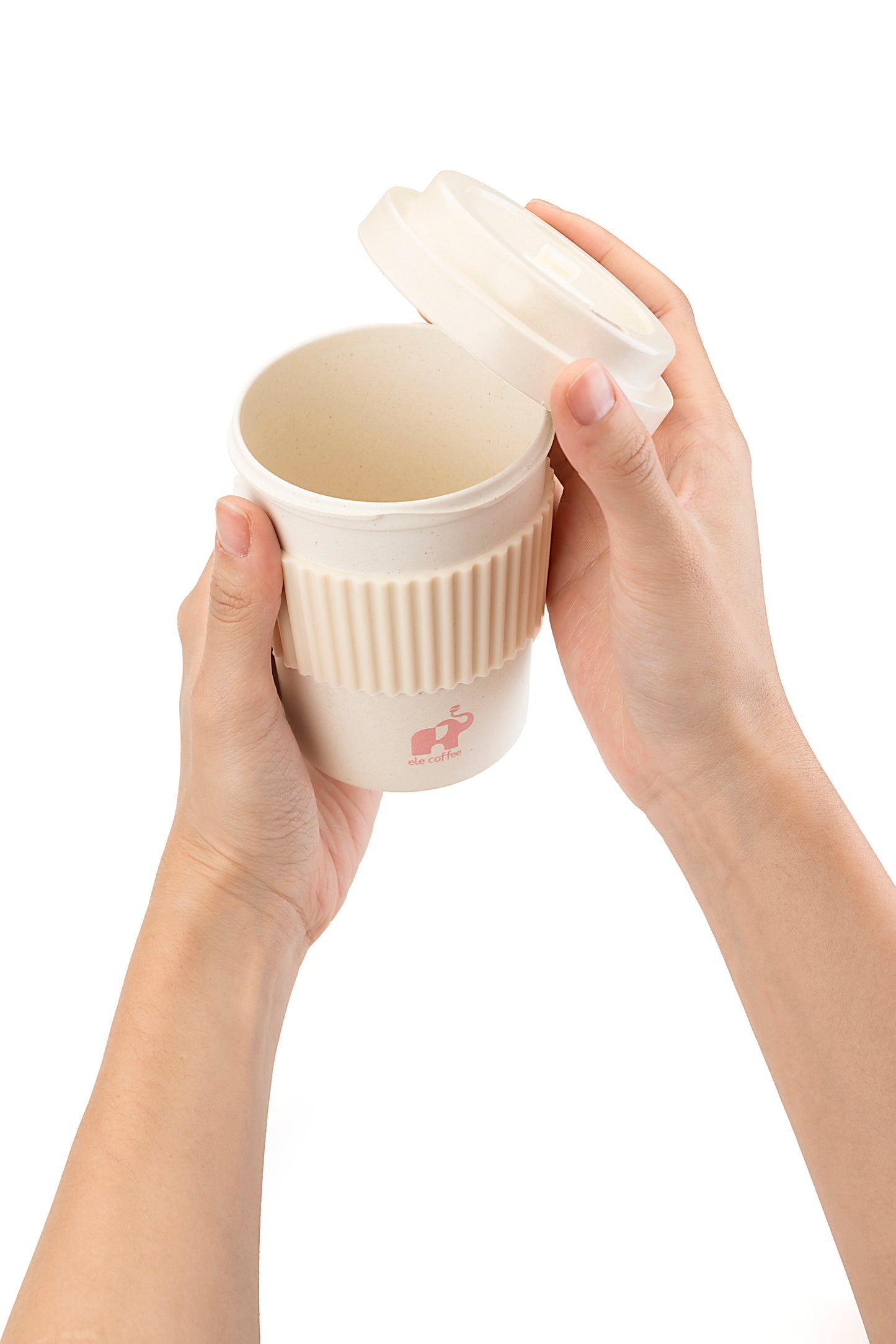 ELE Glass Tumbler with Lid & Straw