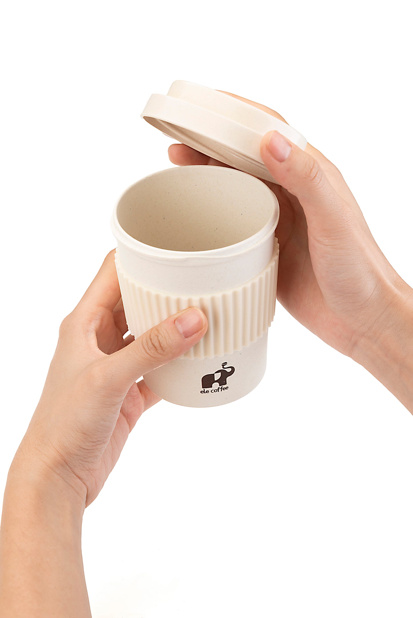 ELE Glass Tumbler with Lid & Straw