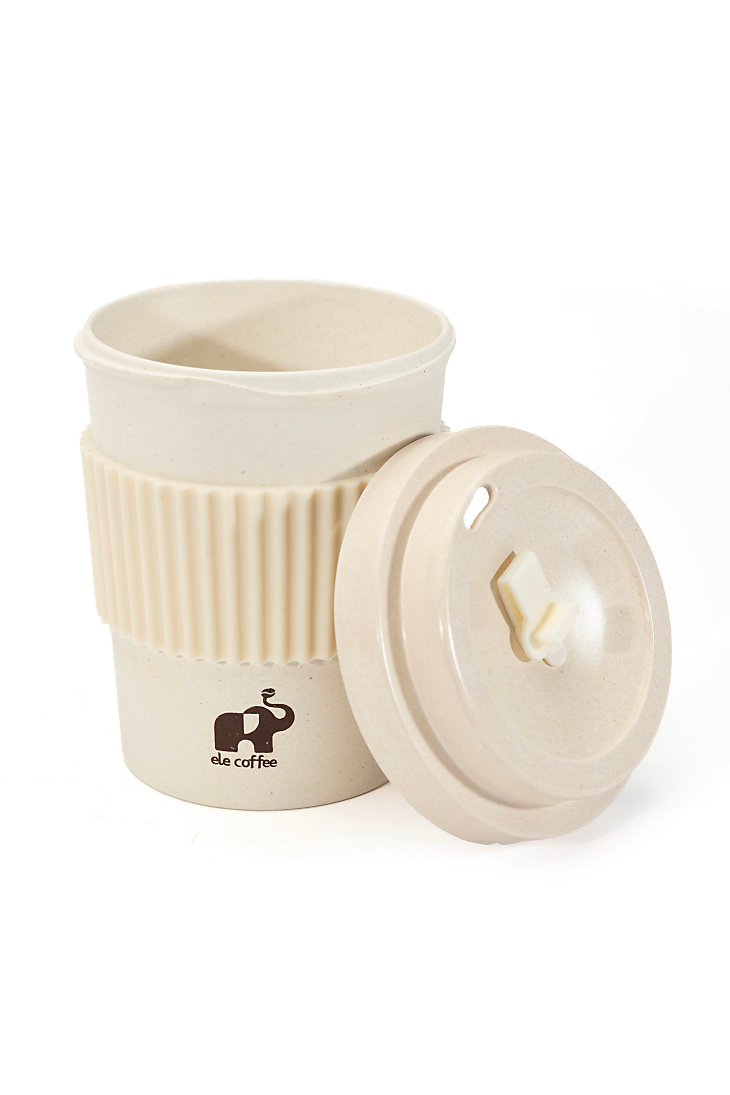 ELE Glass Tumbler with Lid & Straw