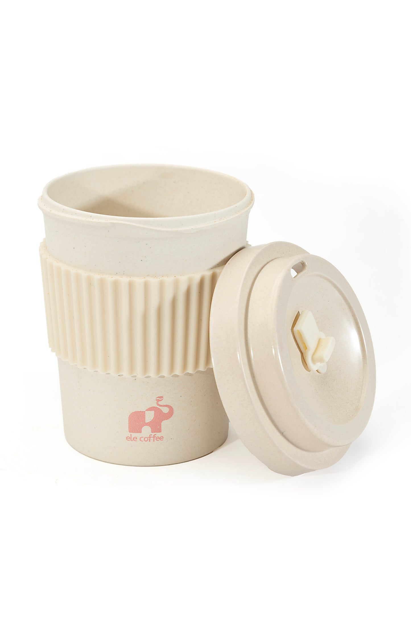 ELE Glass Tumbler with Lid & Straw