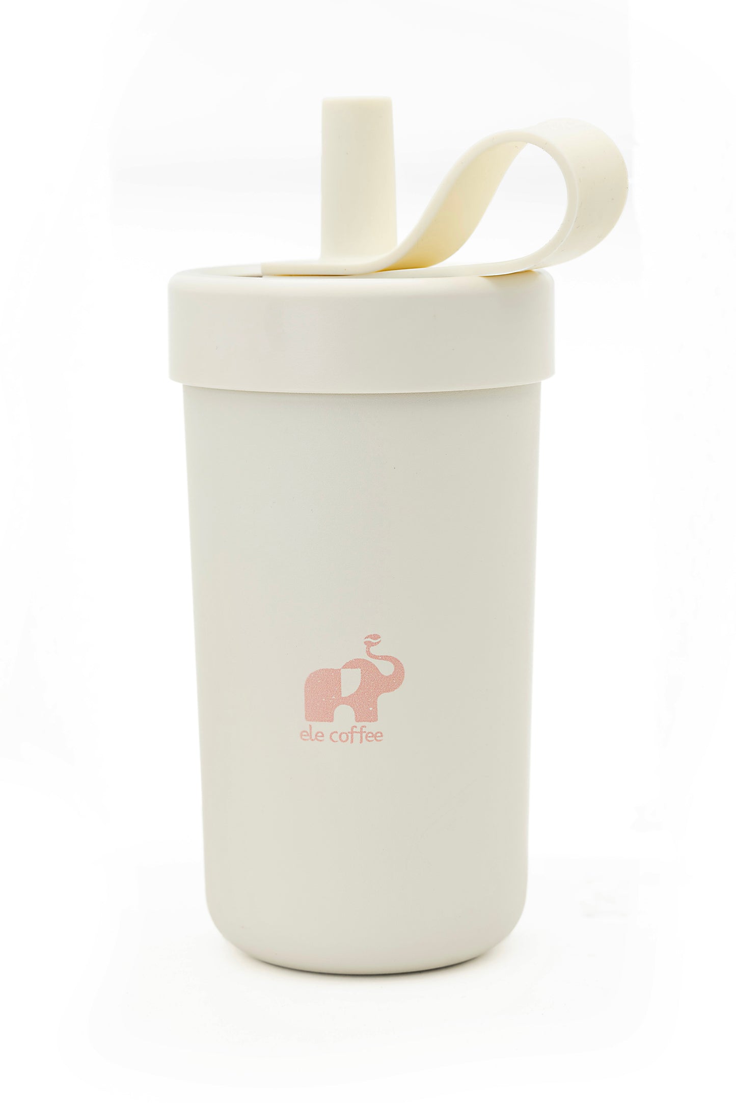 ELE Glass Tumbler with Lid & Straw