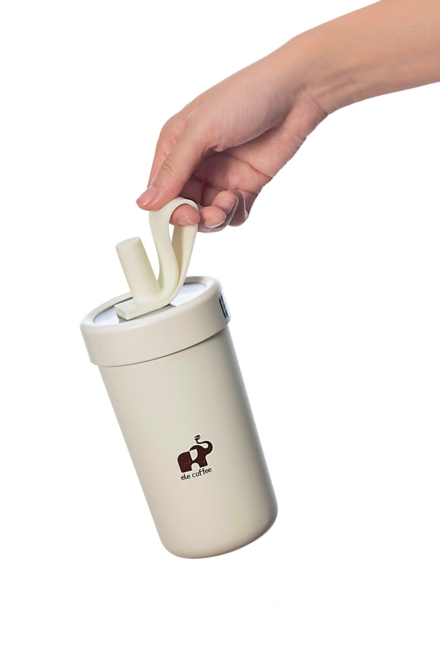 ELE Glass Tumbler with Lid & Straw