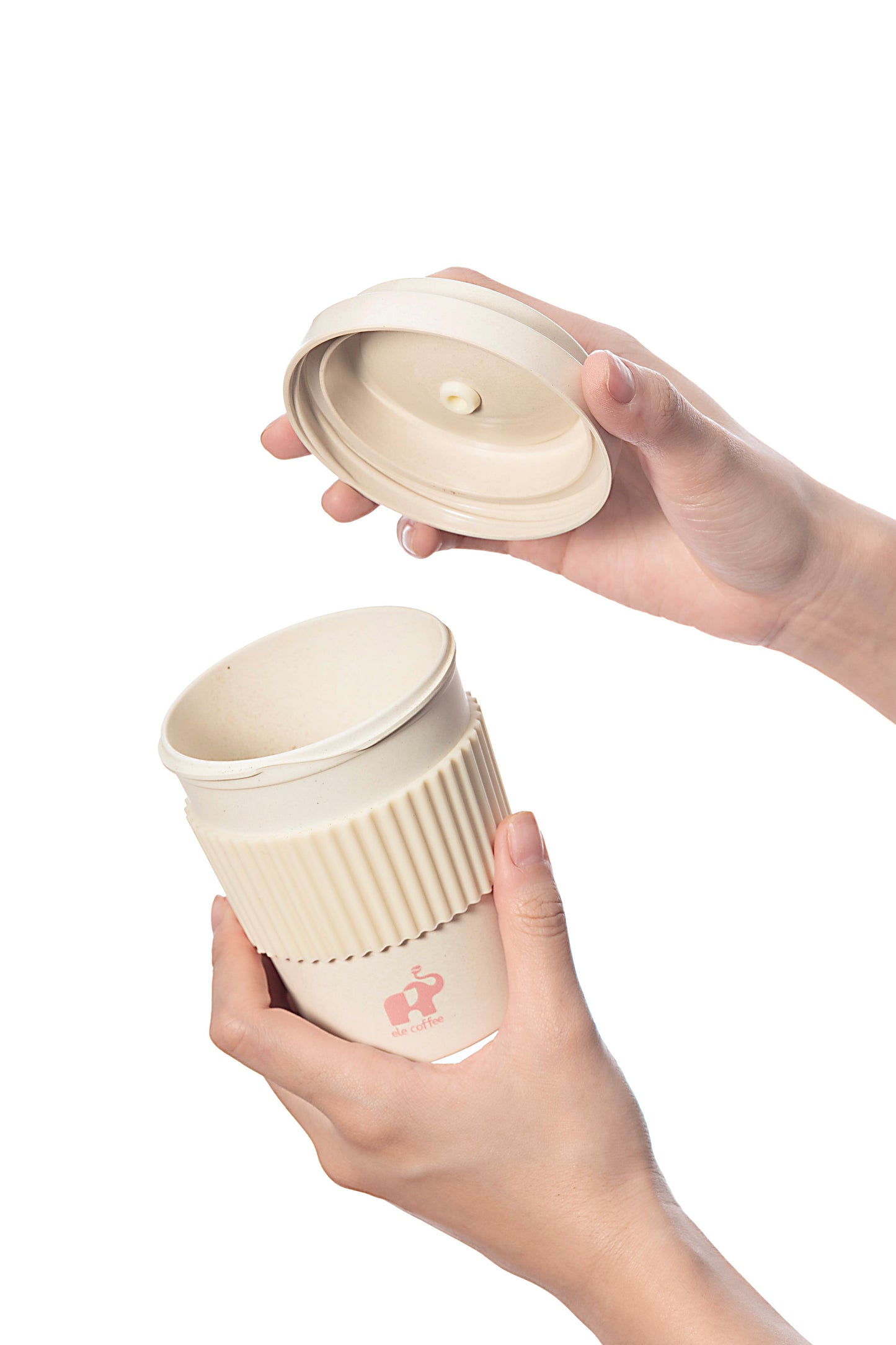 ELE Glass Tumbler with Lid & Straw