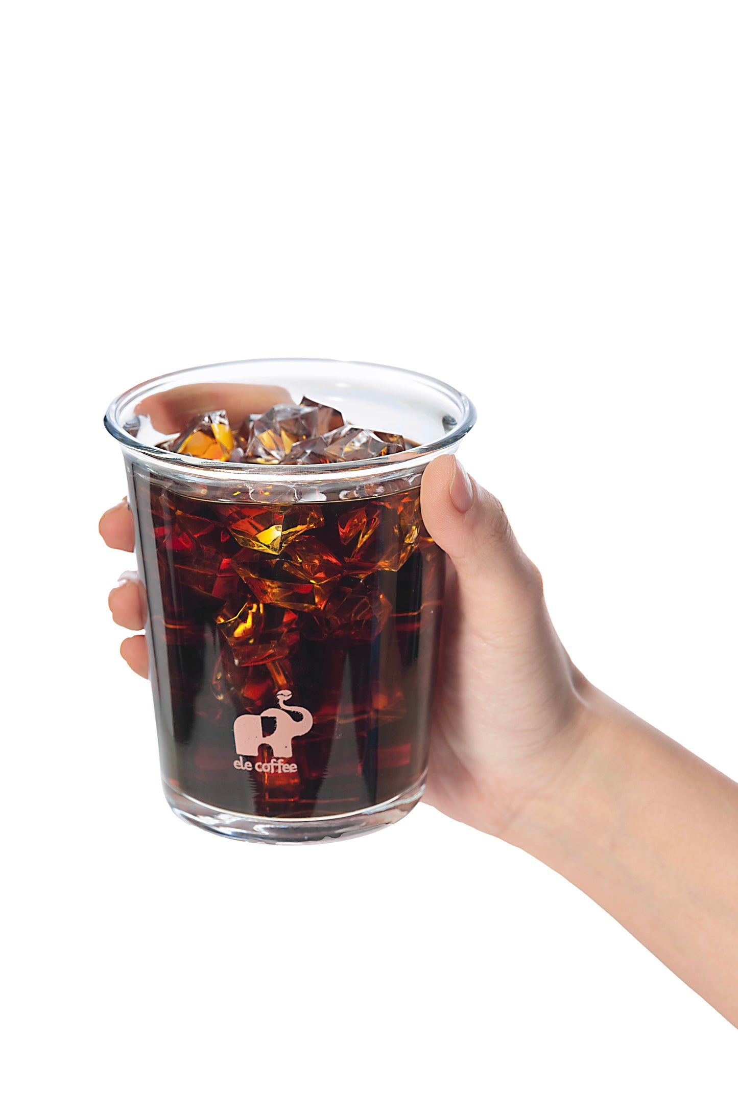ELE Glass Tumbler with Lid & Straw