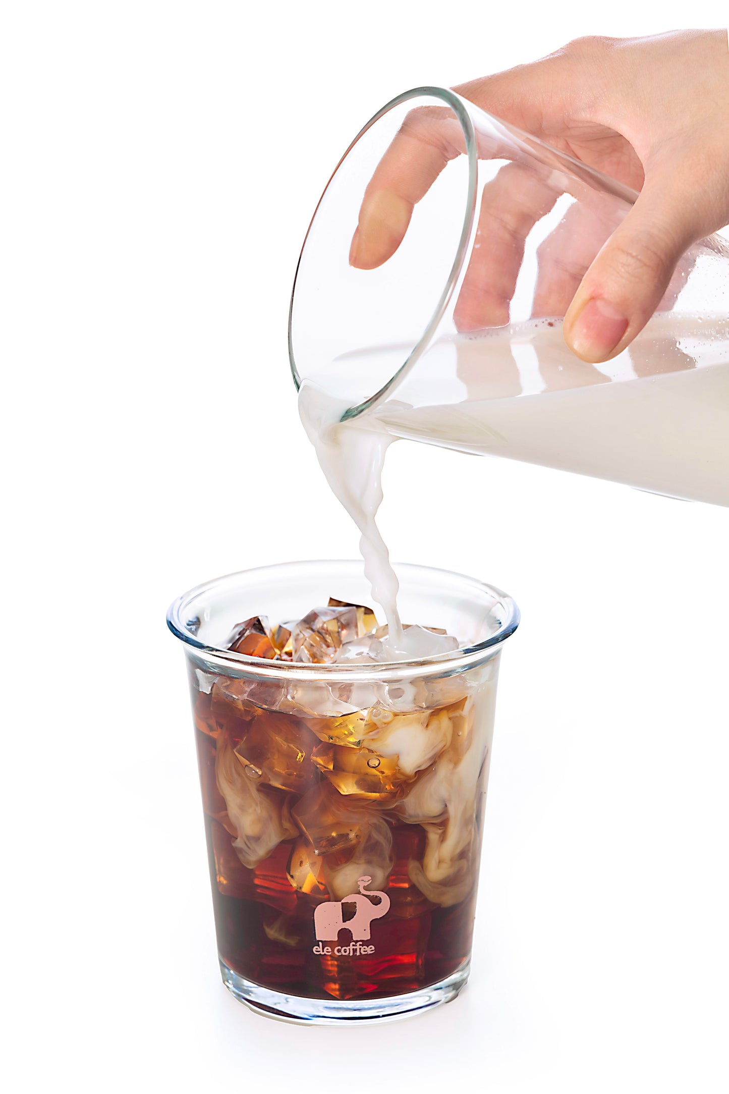 ELE Glass Tumbler with Lid & Straw
