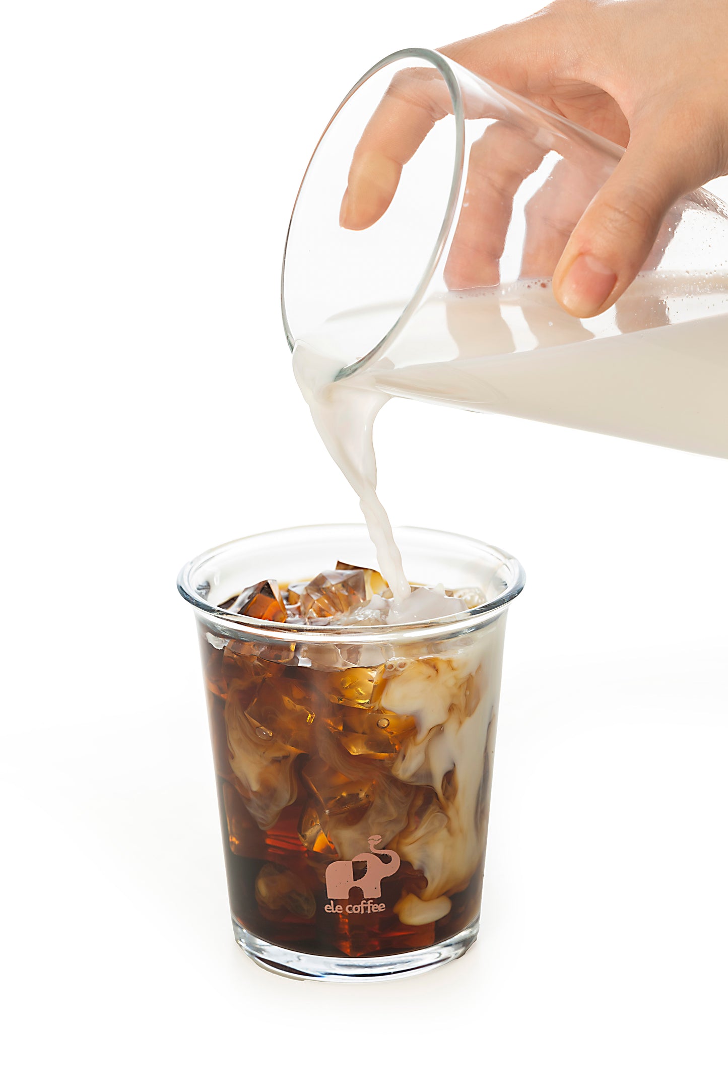 ELE Glass Tumbler with Lid & Straw